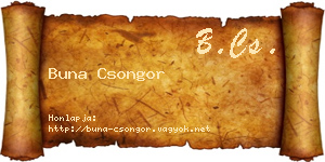 Buna Csongor névjegykártya