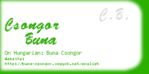 csongor buna business card